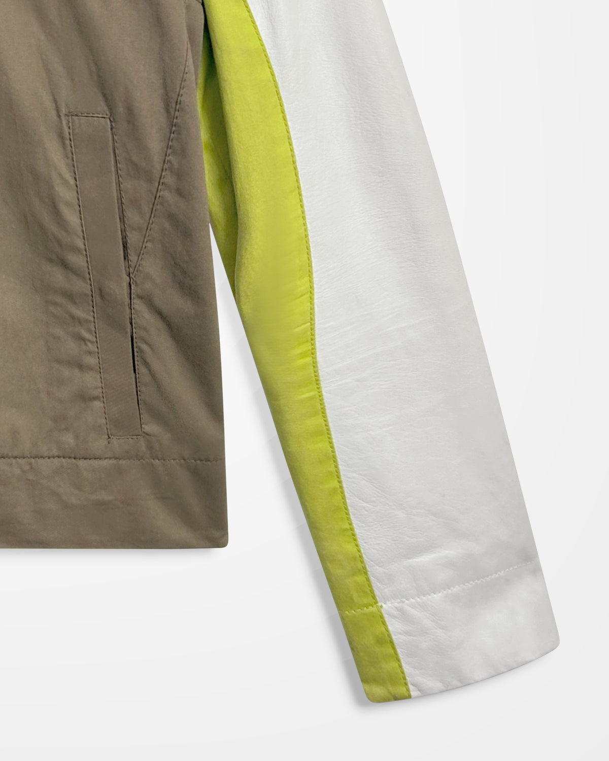 Dirk Bikkembergs, Colour-Blocked Leather Patch Jacket