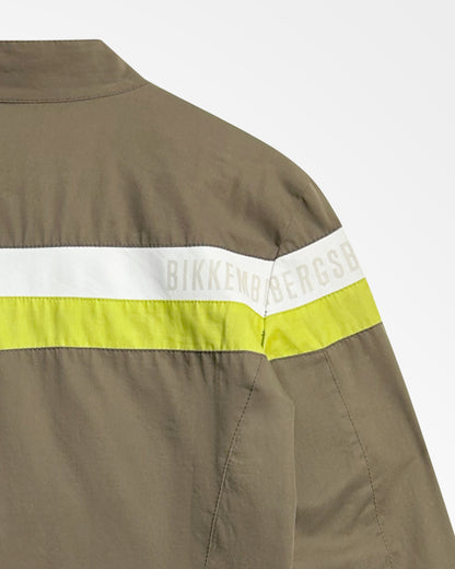 Dirk Bikkembergs, Colour-Blocked Leather Patch Jacket