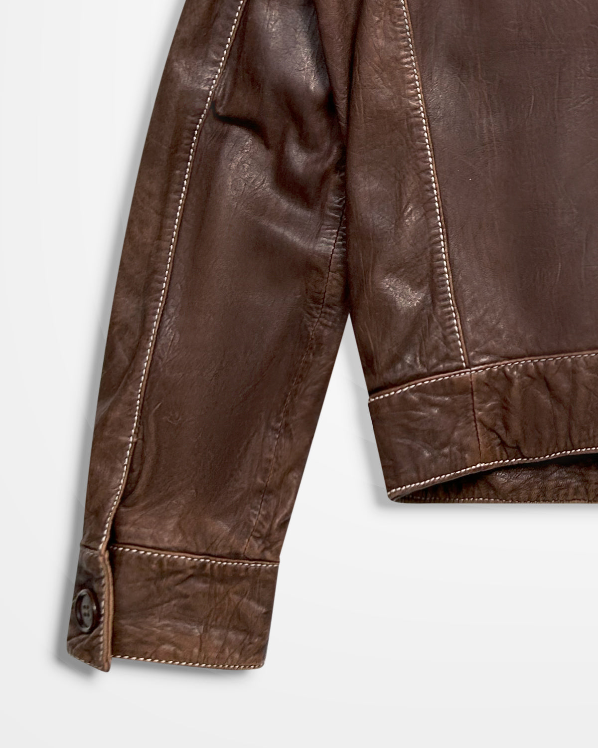 Dirk Bikkembergs, Panelled Leather Moto Jacket