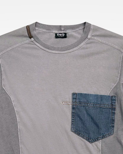 Dolce & Gabbana, Panelled Denim Pocket Long-sleeve