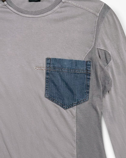 Dolce & Gabbana, Panelled Denim Pocket Long-sleeve