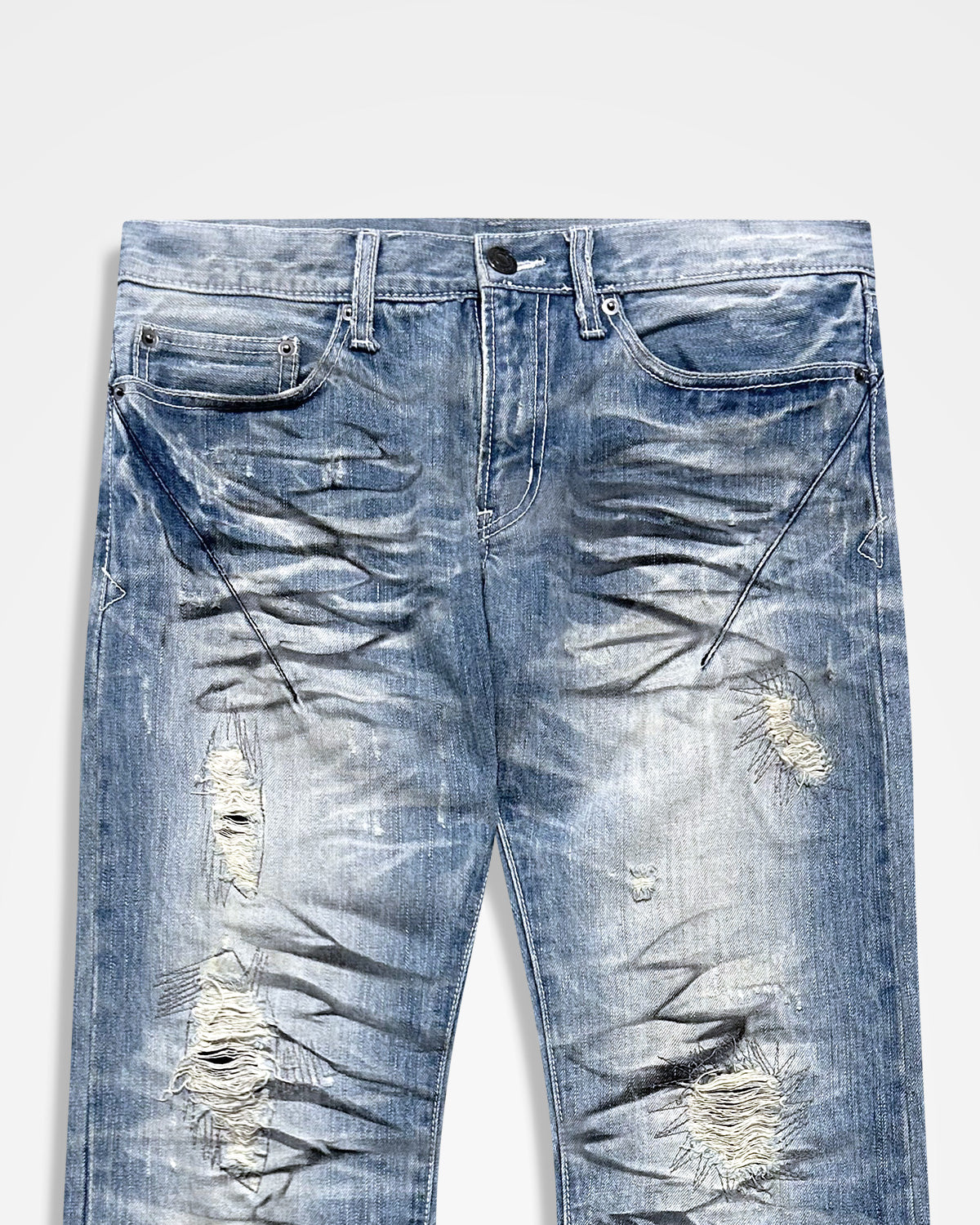 Semantic Design, Printed Distressed Jeans