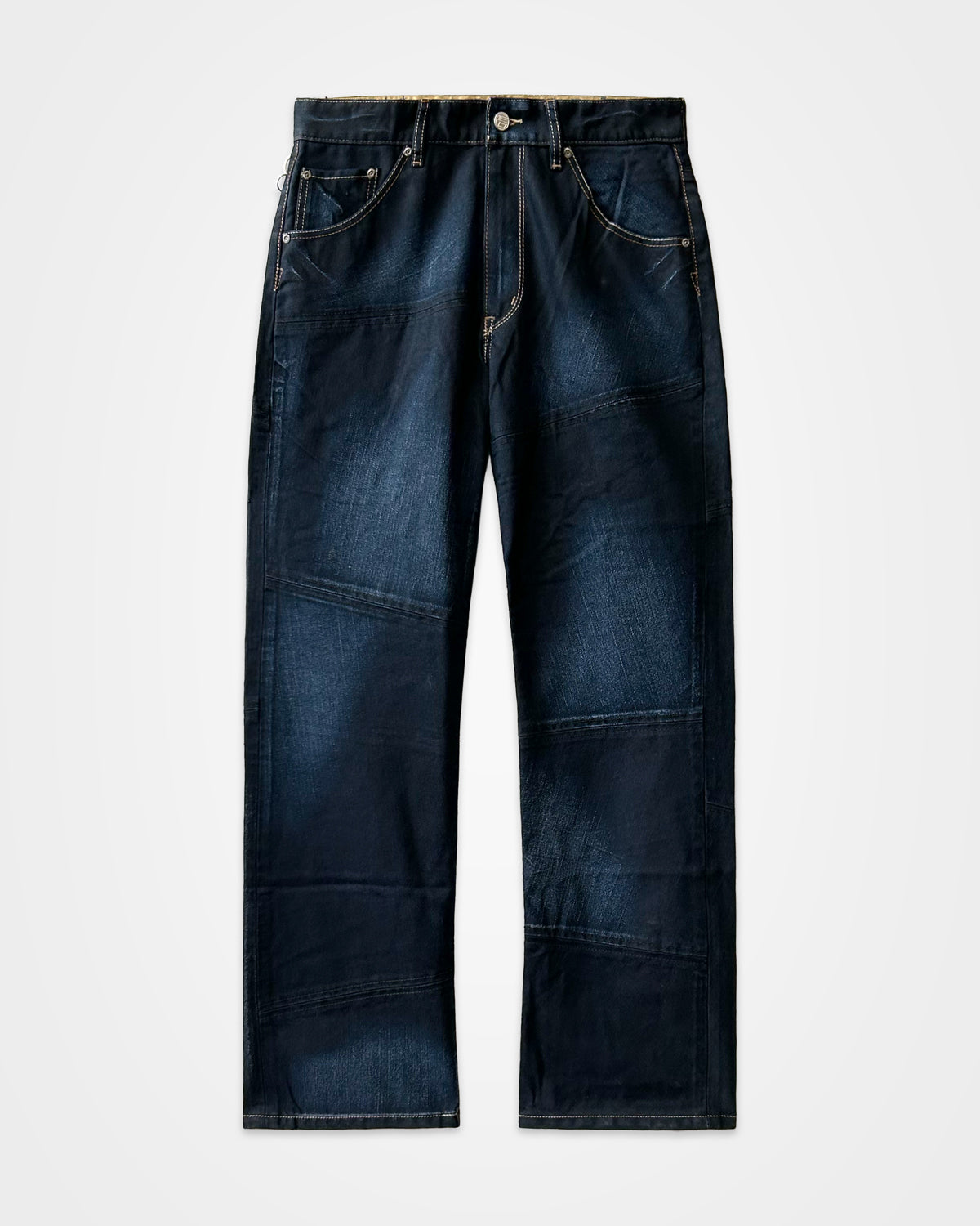 Etienne Ozeki, AW05 Paneled Rope Dye Jeans