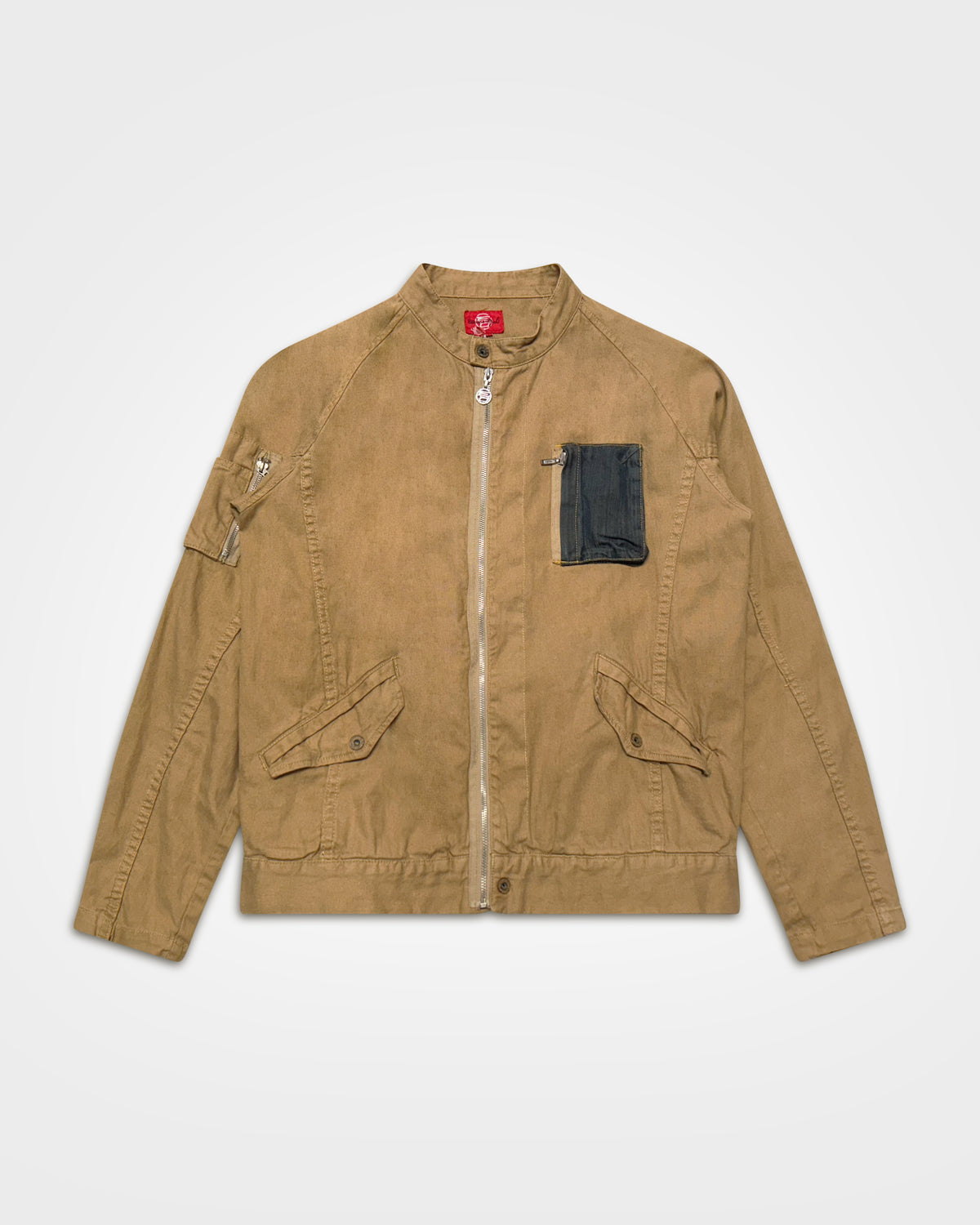 Etienne Ozeki, Denim Patch Pocket Moto Jacket