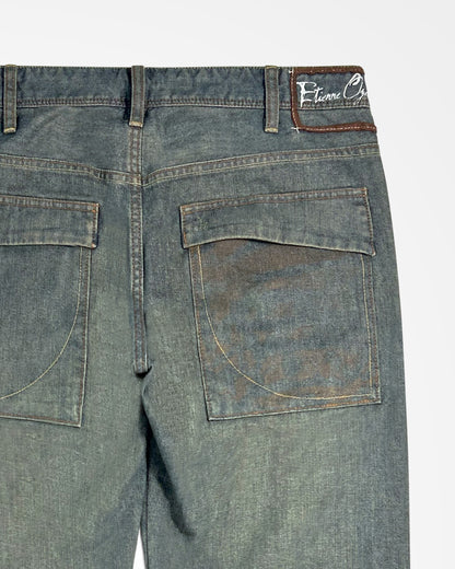 Etienne Ozeki, Grass Stained Distressed Jeans
