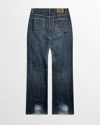 Fake London Genius, Two-tone Dog Jeans