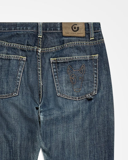 Fake London Genius, Two-tone Dog Jeans