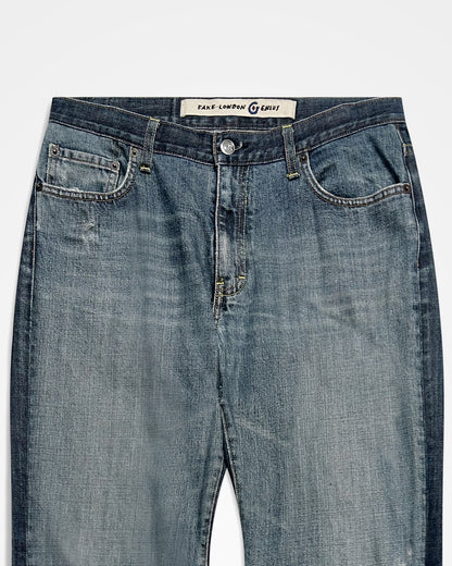 Fake London Genius, Two-tone Dog Jeans