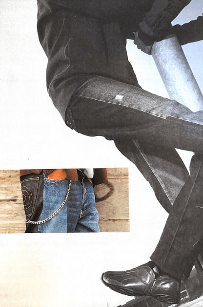 Fake London Genius, Two-tone Dog Jeans