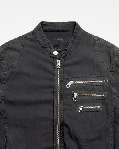 Griffin, Triple Zip Distressed Moto Jacket