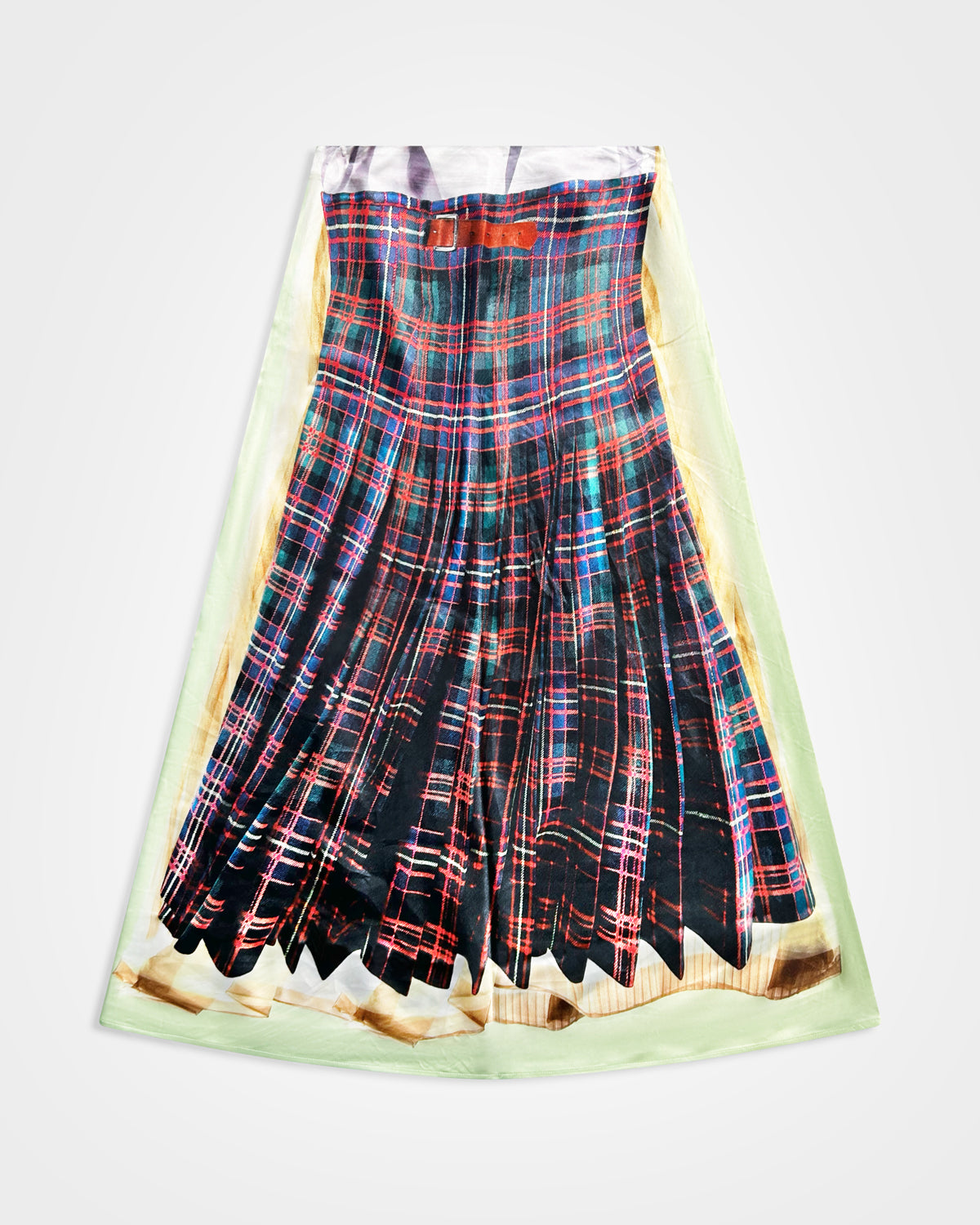 H&M x Glenn Martens, Printed Tartan Skirt