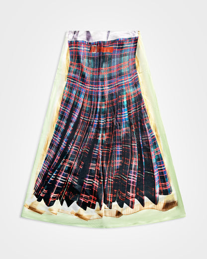 H&M x Glenn Martens, Printed Tartan Skirt