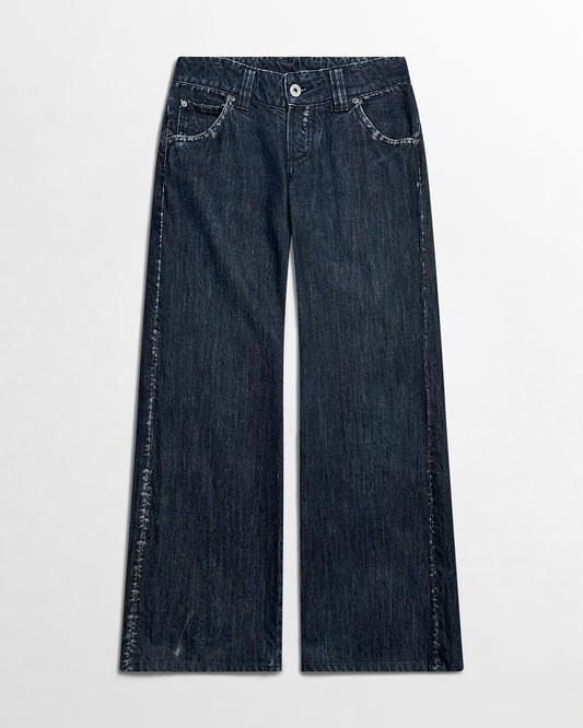 Issey Miyake, SS08 A-POC Abrasive Seam Boot Cut Jeans