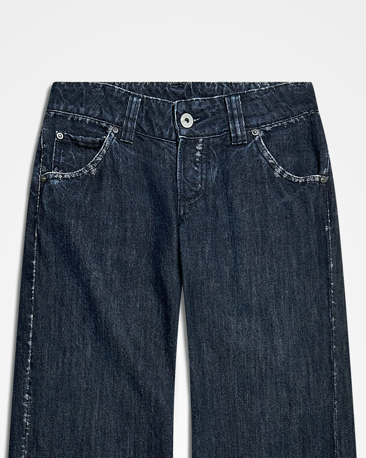 Issey Miyake, SS08 A-POC Abrasive Seam Boot Cut Jeans