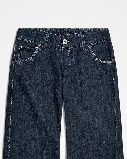 Issey Miyake, SS08 A-POC Abrasive Seam Boot Cut Jeans