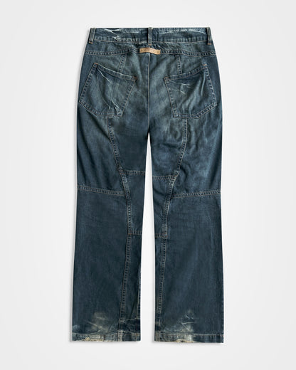 Jean Paul Gaultier, Distressed Panelled Work Jeans