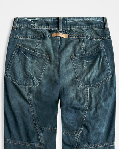 Jean Paul Gaultier, Distressed Panelled Work Jeans