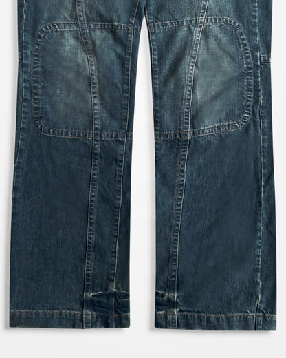 Jean Paul Gaultier, Distressed Panelled Work Jeans