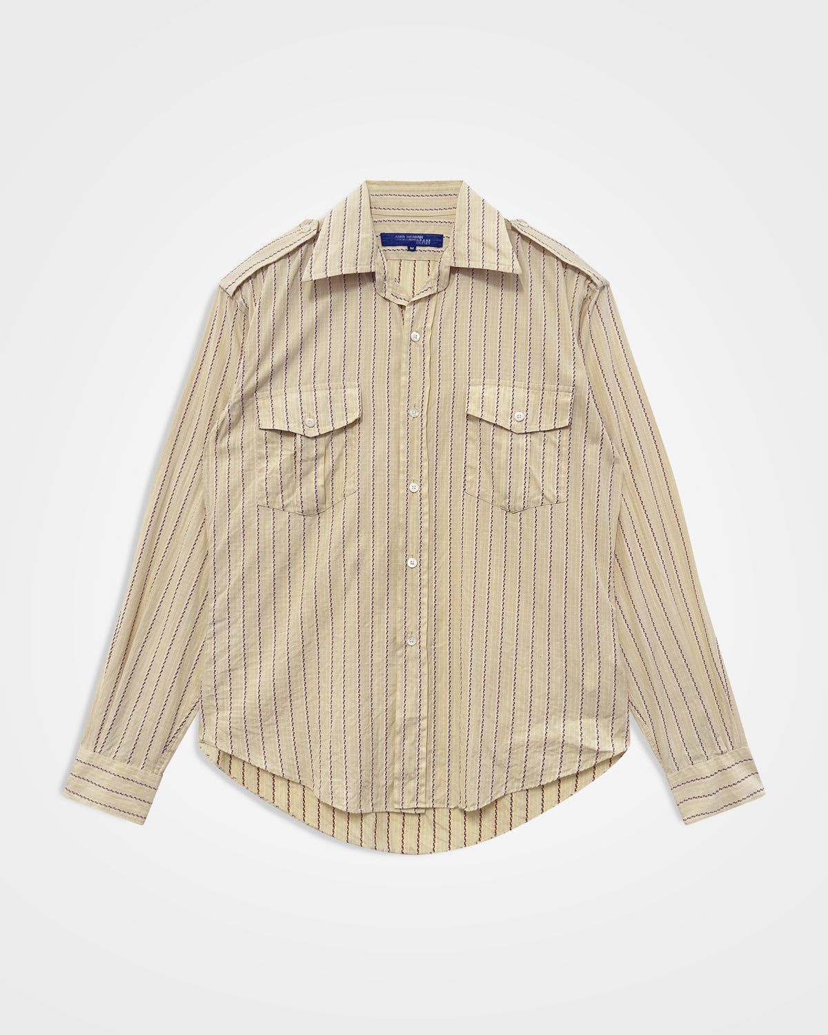 Junya Watanabe Man, SS04 Chain-Link Striped Military Shirt