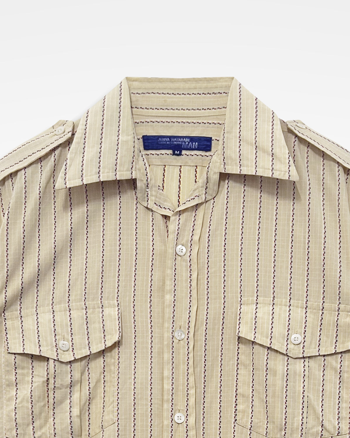 Junya Watanabe Man, SS04 Chain-Link Striped Military Shirt