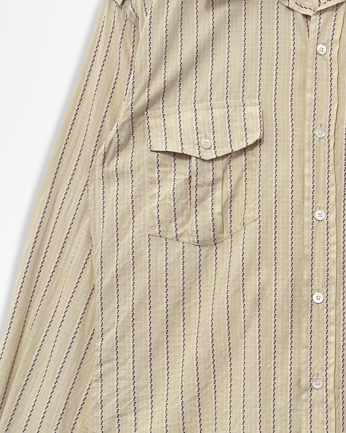 Junya Watanabe Man, SS04 Chain-Link Striped Military Shirt