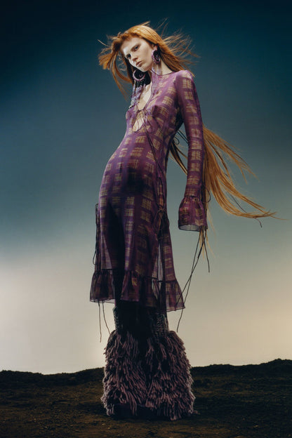 KNWLS, AW22 Acid Plaid Halcyon Leggings