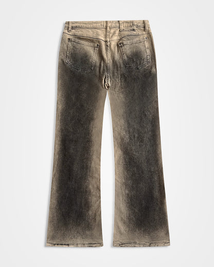 KNWLS, AW23 Distressed Sand Alice Jeans