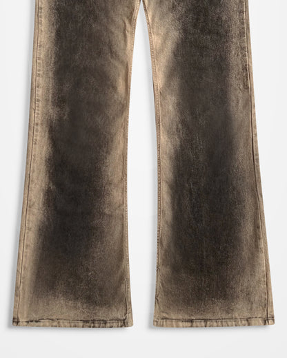 KNWLS, AW23 Distressed Sand Alice Jeans