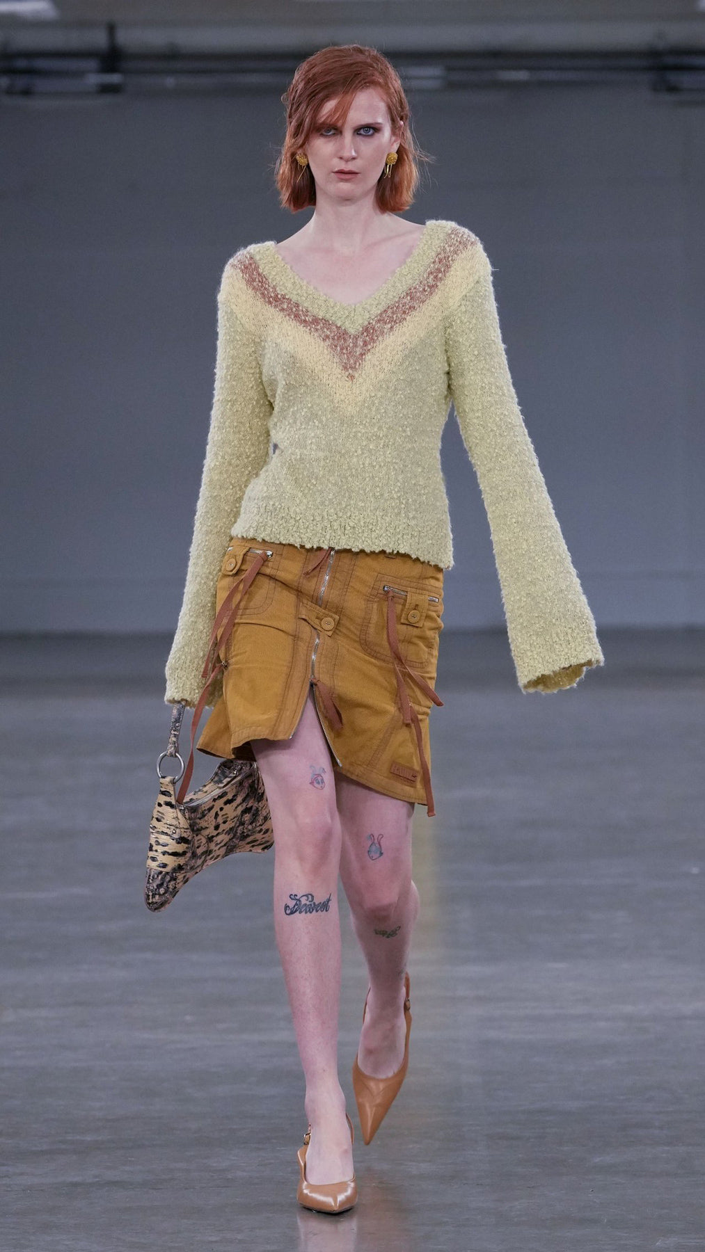 KNWLS, AW24 Explosion Jumper Cream Speck