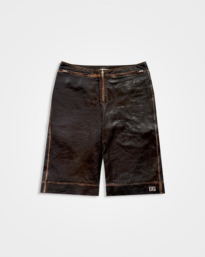 KNWLS, AW24 SLK Leather Shorts
