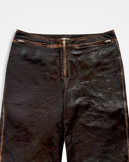 KNWLS, AW24 SLK Leather Shorts