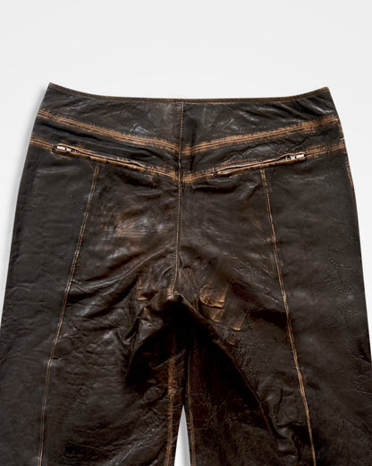 KNWLS, AW24 SLK Leather Shorts