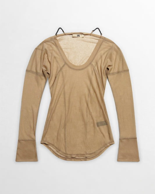 KNWLS, SS25 Chain Long-sleeve Top
