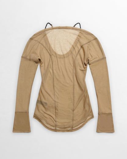 KNWLS, SS25 Chain Long-sleeve Top