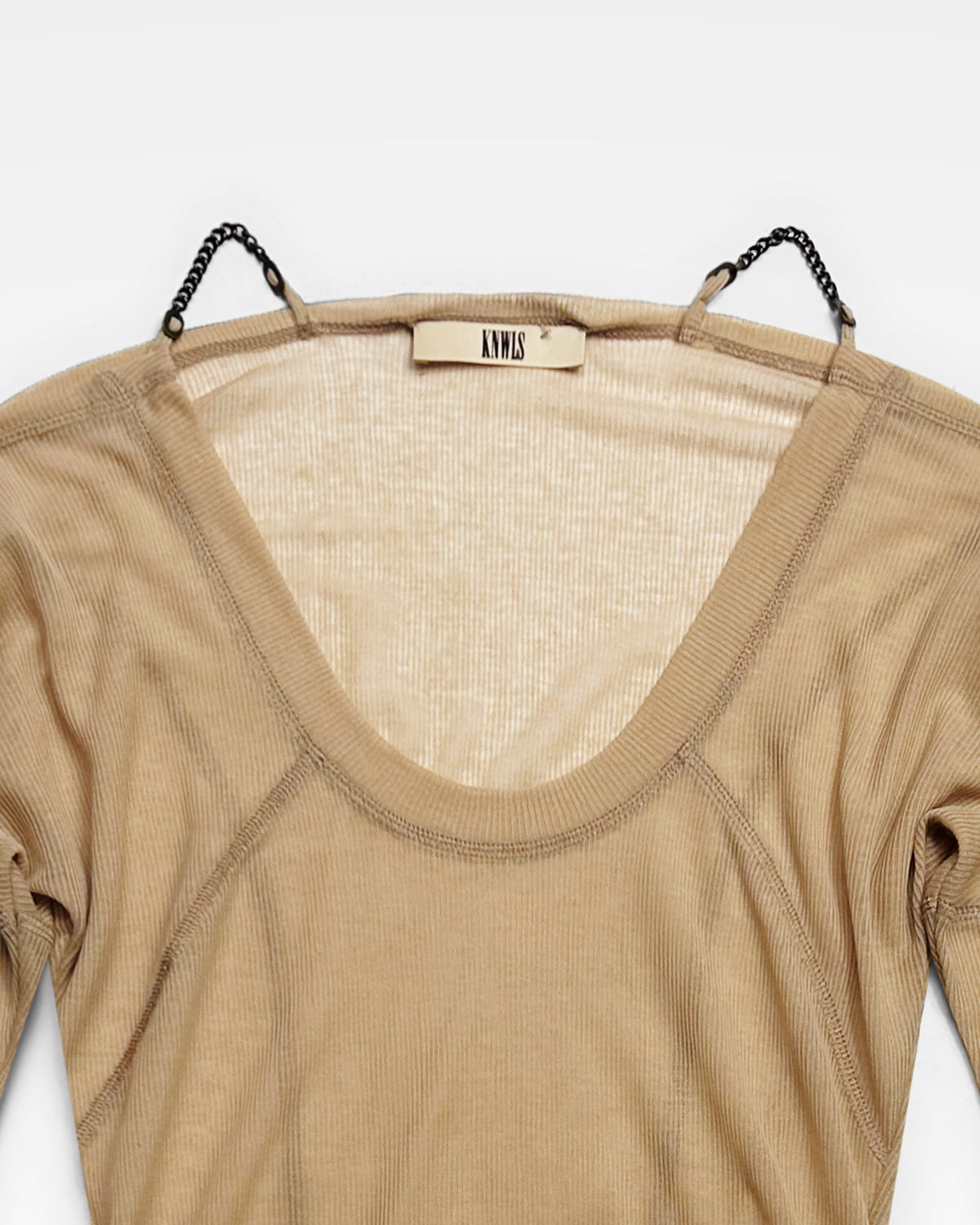 KNWLS, SS25 Chain Long-sleeve Top