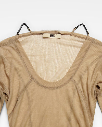 KNWLS, SS25 Chain Long-sleeve Top