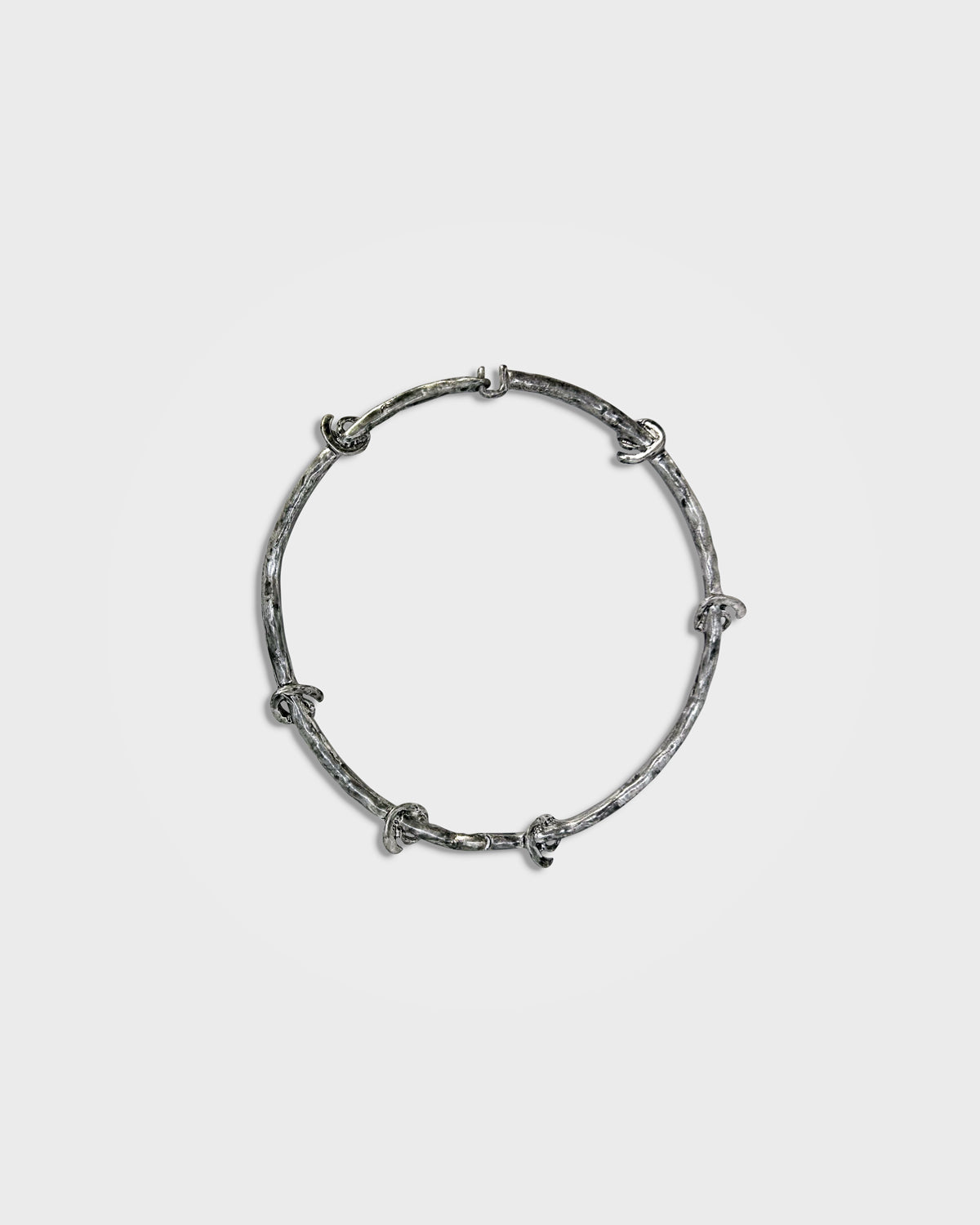 Lueder x Pull and Bear, Irregular Spiral Hoop Necklace