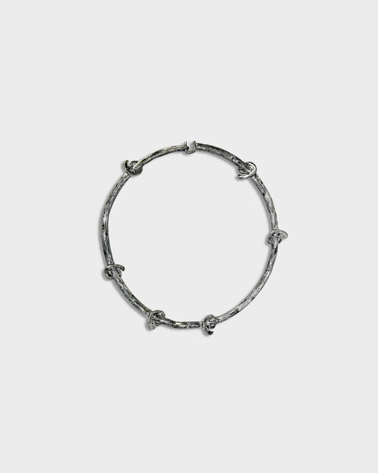 Lueder x Pull and Bear, Irregular Spiral Hoop Necklace