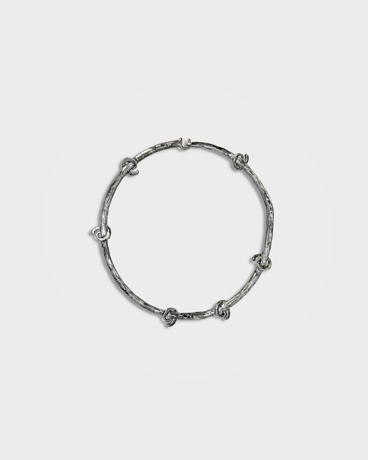 Lueder x Pull and Bear, Irregular Spiral Hoop Necklace