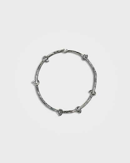 Lueder x Pull and Bear, Irregular Spiral Hoop Necklace
