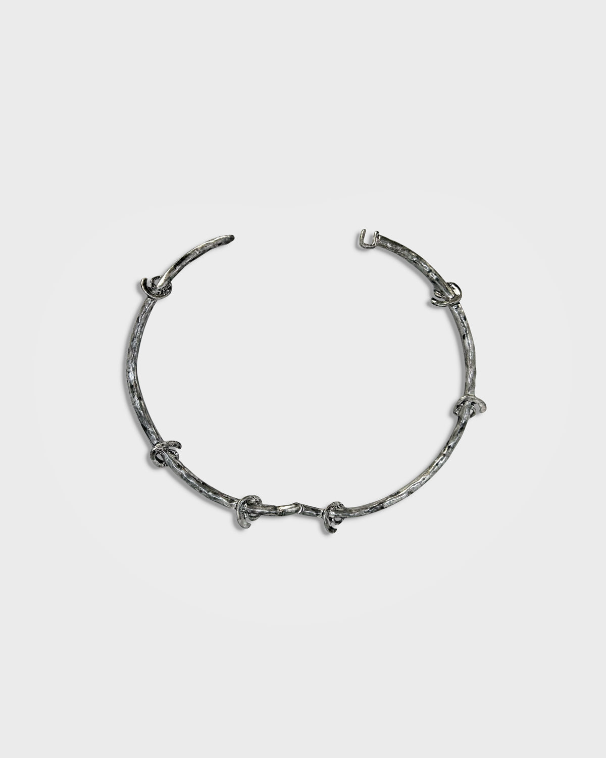 Lueder x Pull and Bear, Irregular Spiral Hoop Necklace