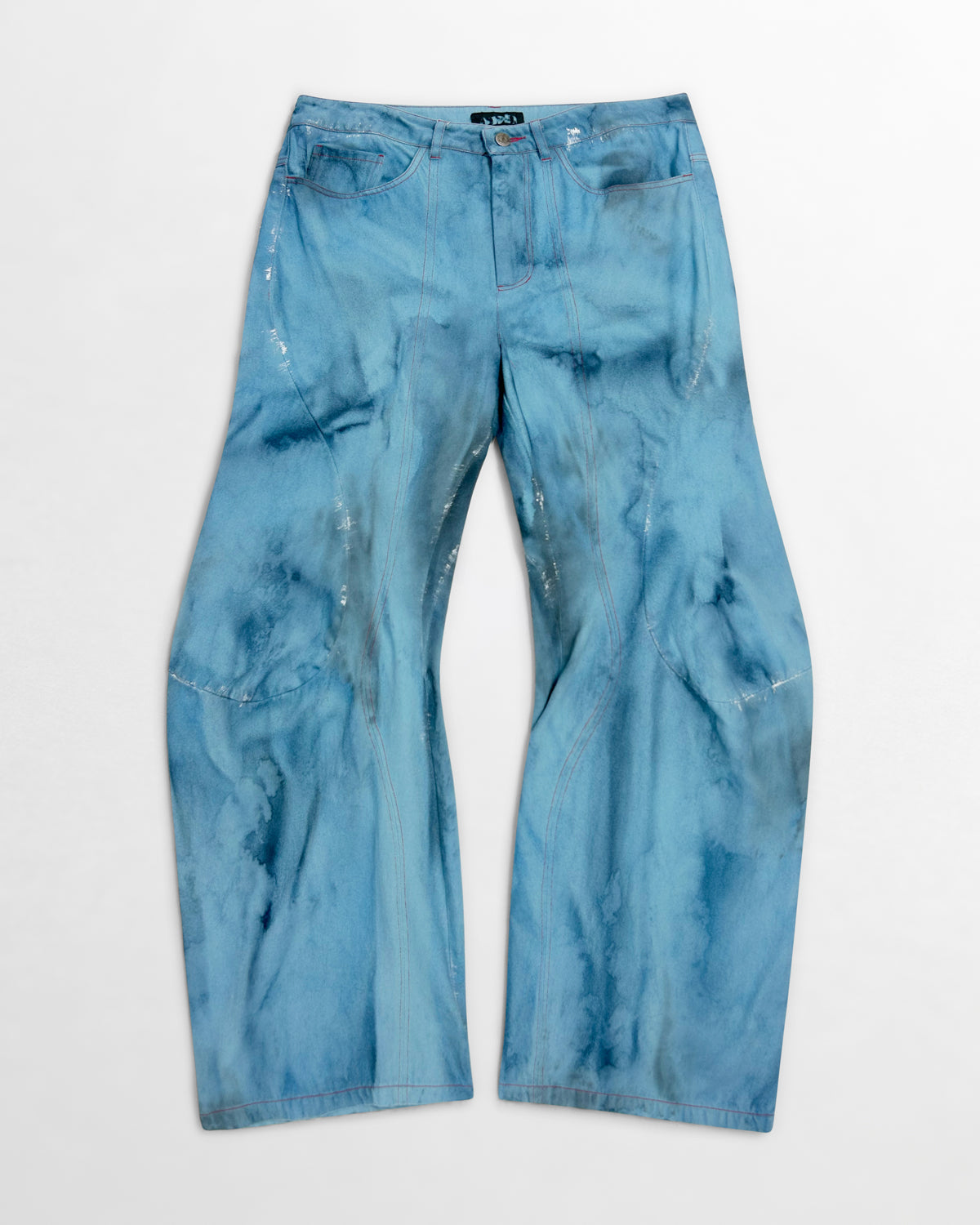 Lueder, AW24 Engineered Flare Acid Indigo