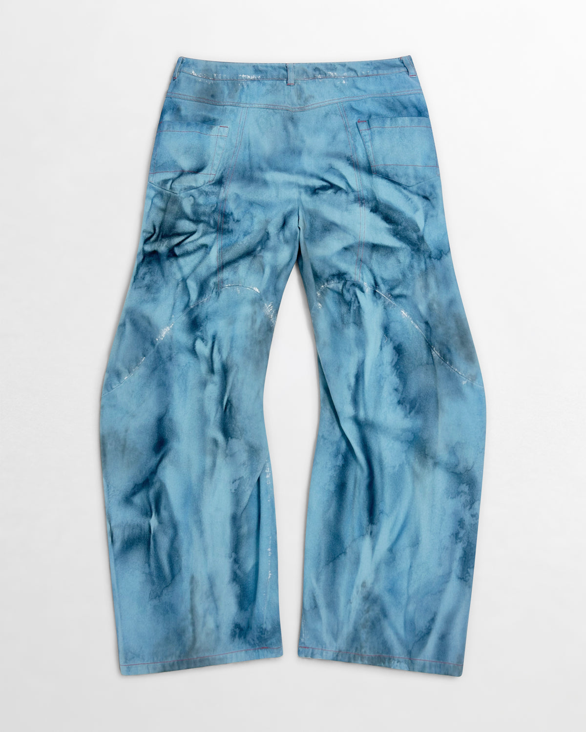 Lueder, AW24 Engineered Flare Acid Indigo