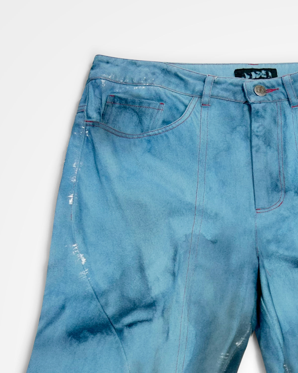 Lueder, AW24 Engineered Flare Acid Indigo