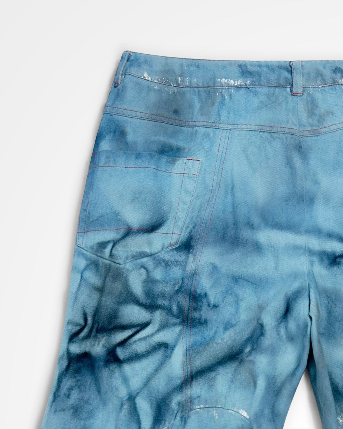 Lueder, AW24 Engineered Flare Acid Indigo
