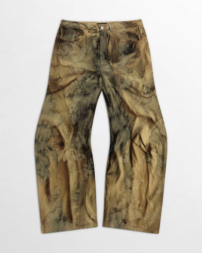 Lueder, AW24 Engineered Flare Acid Sienna