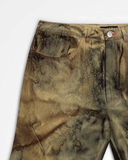 Lueder, AW24 Engineered Flare Acid Sienna