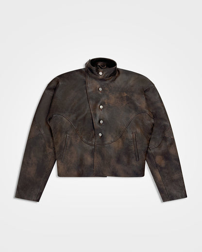 Lueder, SS25 Distressed Leather Ranger Jacket