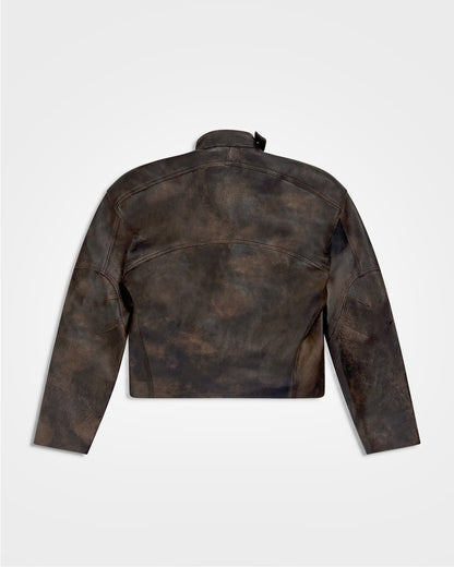 Lueder, SS25 Distressed Leather Ranger Jacket