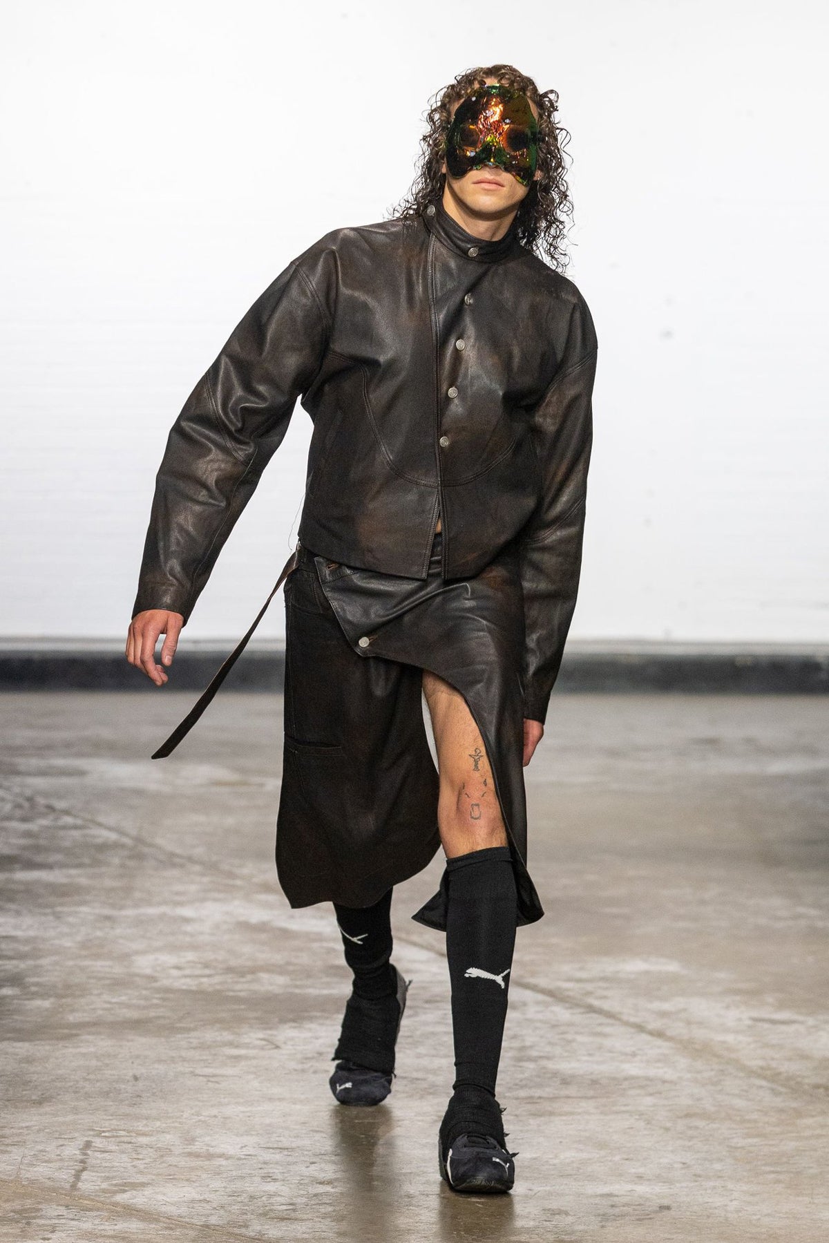 Lueder, SS25 Distressed Leather Ranger Jacket